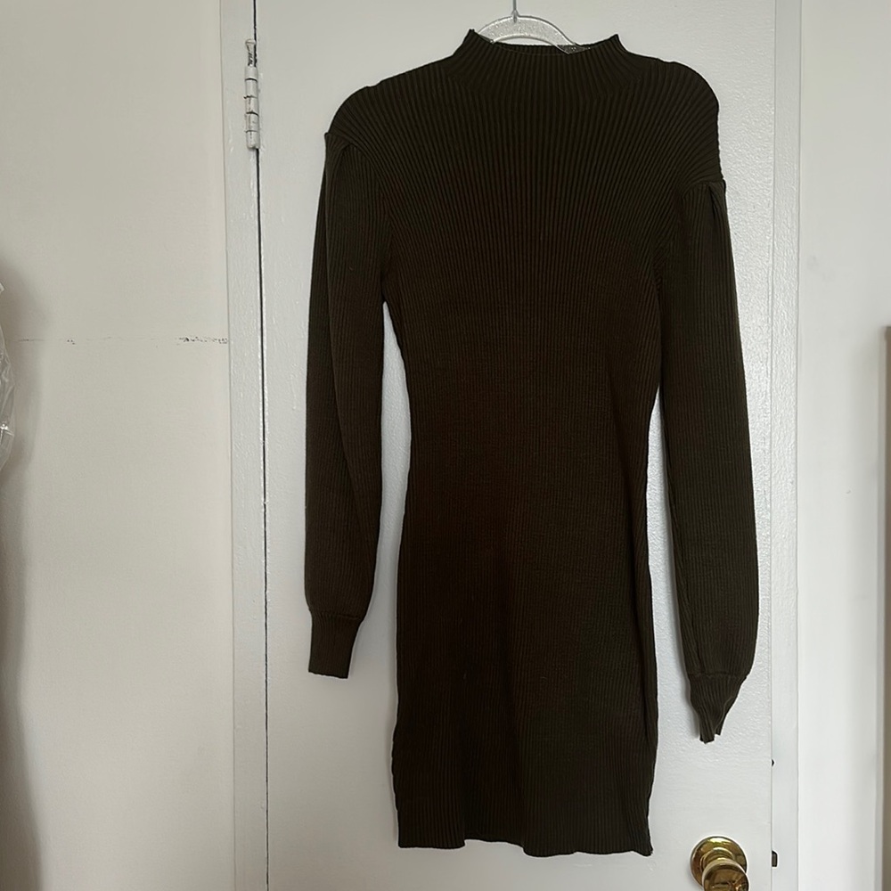 Green Sweater Dress